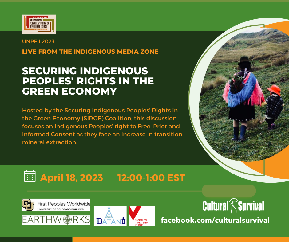 The 22nd Session Of The Un Permanent Forum On Indigenous Issues Starts April 17 Cultural Survival 9566